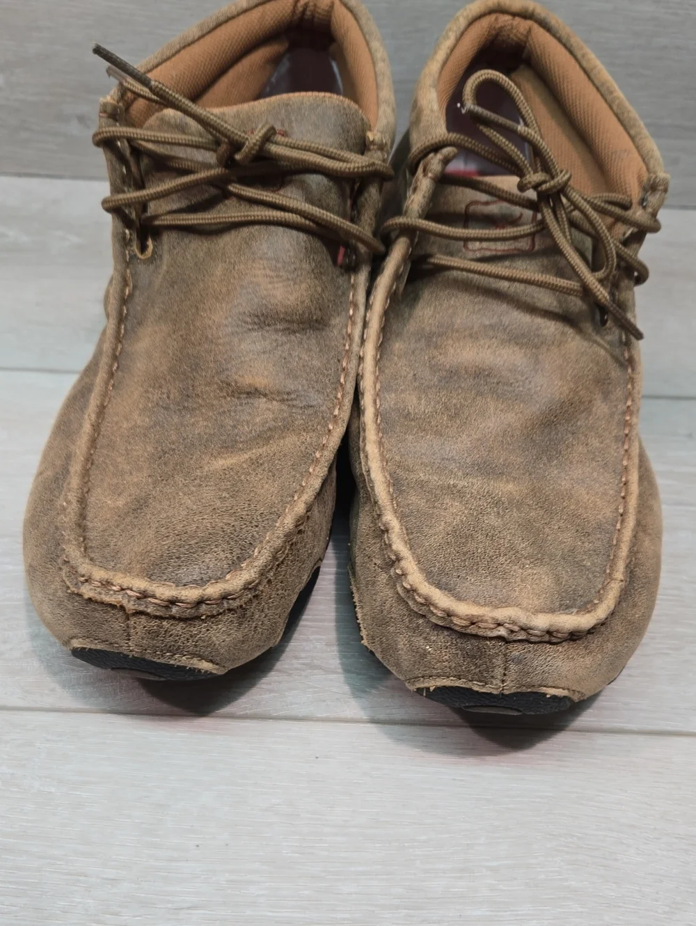 Twisted X Men's MDM003 Moc Casual Suede Lace-Up Chukka Shoes -Brown Sz 13